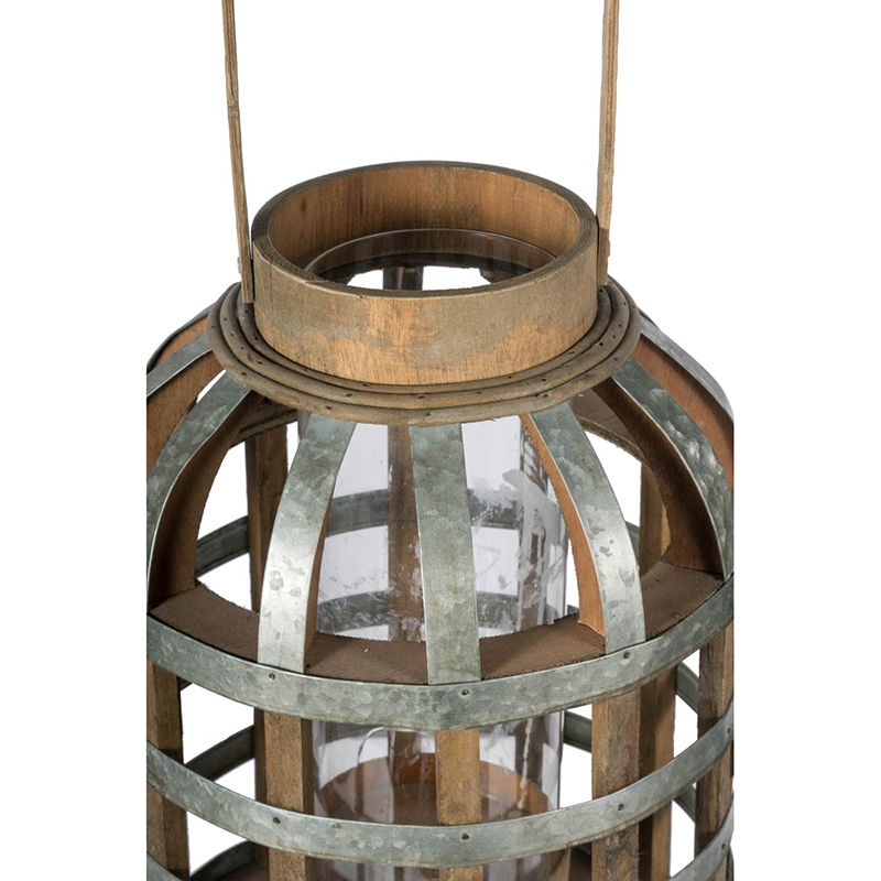 Decorative Lantern With Handle, Wooden Lantern For Indoor / Outdoor, Home Garden Wedding