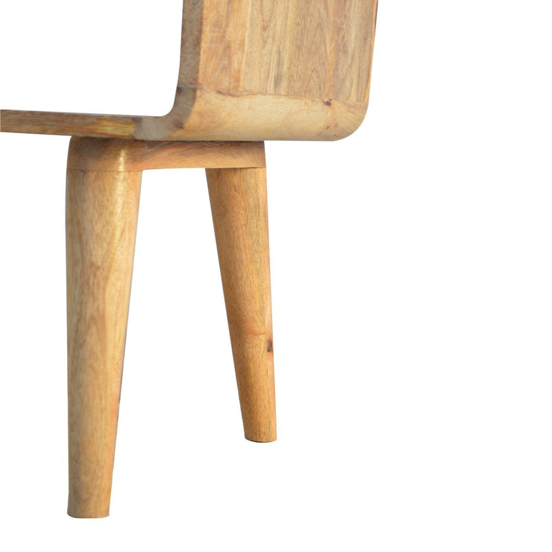 Minimalist Open Curved Nightstand