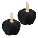 Velvet Pumpkin Large, For Holiday Halloween Decor