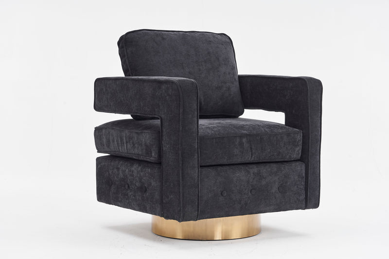 Swivel Barrel Chair For Living Room, 360 Degree Swivel Club Modern Accent Single Sofa Chair, Small Leisure Arm Chair For Nursery, Hotel, Bedroom, Office