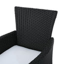 Dimensional Outdoor Dining Chair With Cushion Seat And Iron Frame (Set of 2)