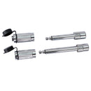 Alu - Adjustable Trailer Drop Hitch With 2" Receiver, 6" Adjustment - Silver