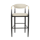 Upholstered Bar Stools With Backs For Kitchen Island (Set of 2)