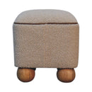 Serenity - Footstool With Ball Feet - Cream