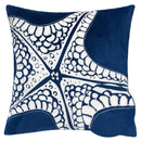 Seastar Starfish Pillow Cover - Indigo