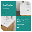 Modern Rectangular Vanity Top With Overflow For Bathroom