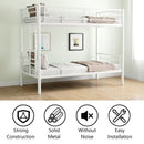 Bunk Bed For Kids, Convertible Frame With Ladders & Guardrail