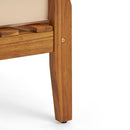 4 Person Outdoor Seating Group With Cushions Comfortable Patio Set - Teak