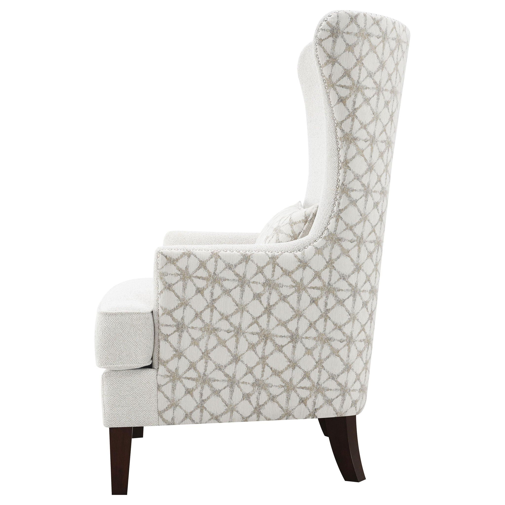 Pippin Upholstered High Wingback Accent Chair Latte - Atlantic Fine Furniture Melbourne FL