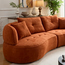 Modular Sofa, Durable Fabric, Solid Wood Frame, High Density Sponge Padding, Seating For 4
