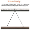 Adam - Twin Loft Bunk Bed With Cinnamon Wood Desk And Closet Rod - Black