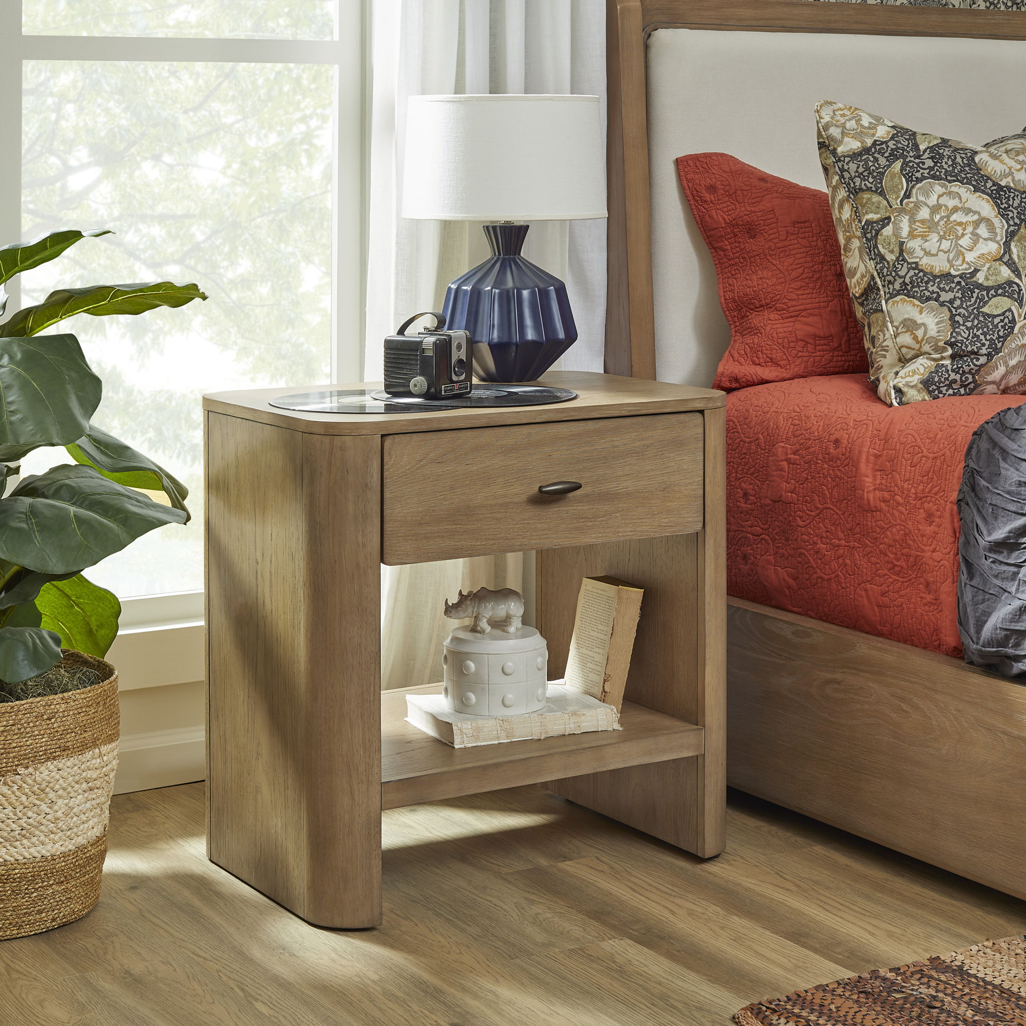 Normandy - Open Nightstand - Light Brown