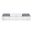 Outdoor Chicken Coop Large Space With Safety Features - Silver Gray