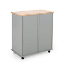 Yohaan - Contemporary Kitchen Cart With Wheels