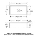 Elegant Farmhouse Apron Front Ceramic Single Bowl, Kitchen Basin