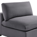 Cassandra - Armless Slipper Chair - Charcoal Gray