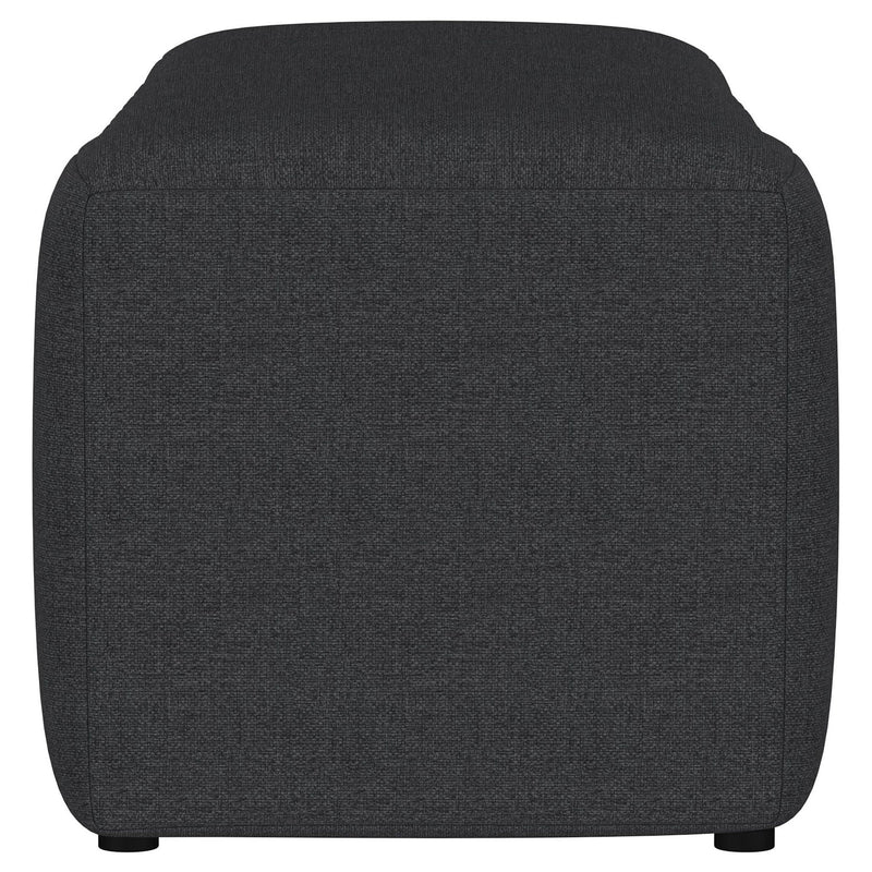 Modern Upholstered Tufted Accent Bench & Round Legs