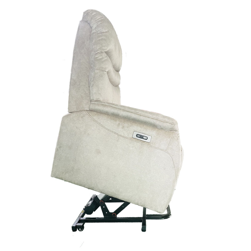 Comfortable Electric Lift Chair, Made Of High Grade Leather, Provides Full Body Support And Convenient Remote Control Operation, Making It An Ideal Choice For The Elderly And Those With Limited Mobili - Light Gray