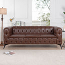 Square Arm Removable Cushion 3 Seater Sofa