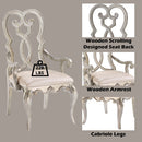 Esteban - Chair (Set of 2) - Ivory Velvet & Antique Champagne Finish - Atlantic Fine Furniture Inc
