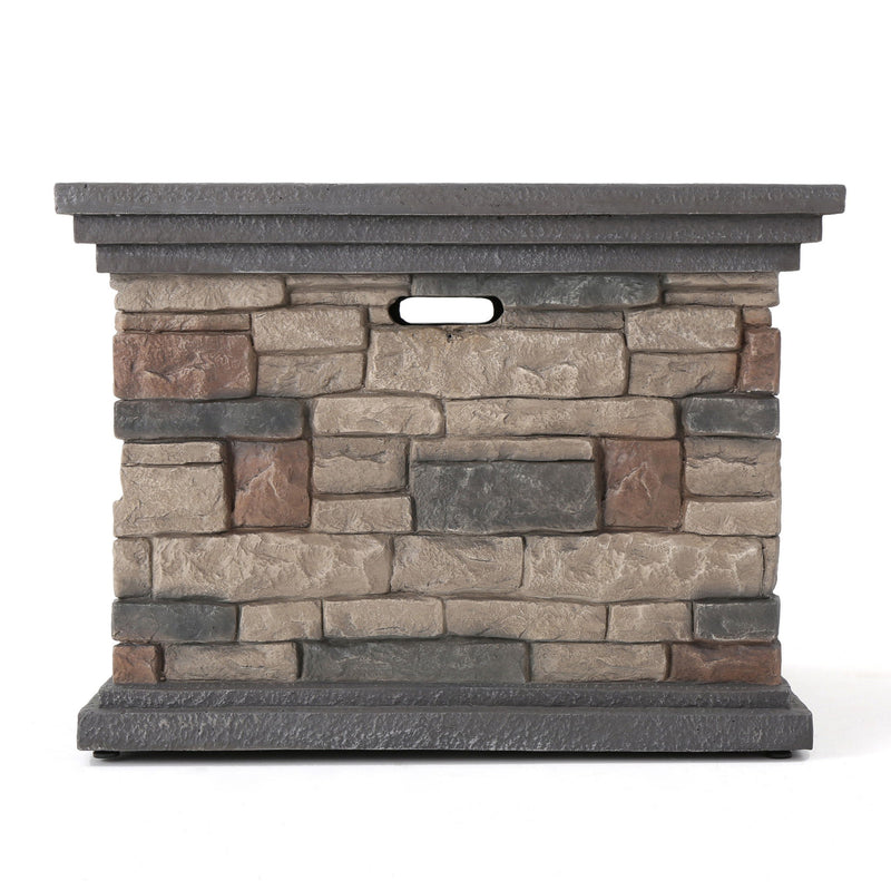 Fire Pit With Lightweight Concrete And Steel Frame