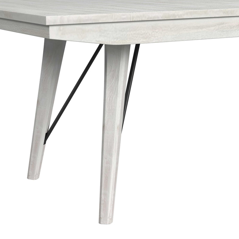 Rogen Rustic - Dining Table With 18"" Leaf - Rustic White