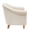 Fayette - Tufted Accent Arm Chair - Cream