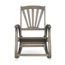 Outdoor Reclining Rocking Chair - Gray
