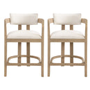 Contemporary Upholstered Counter Stools Set