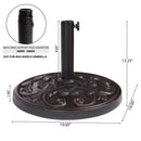 Gobi - Resin Umbrella Base - Bronze