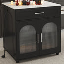 Expandable Kitchen Island With Power Outlet