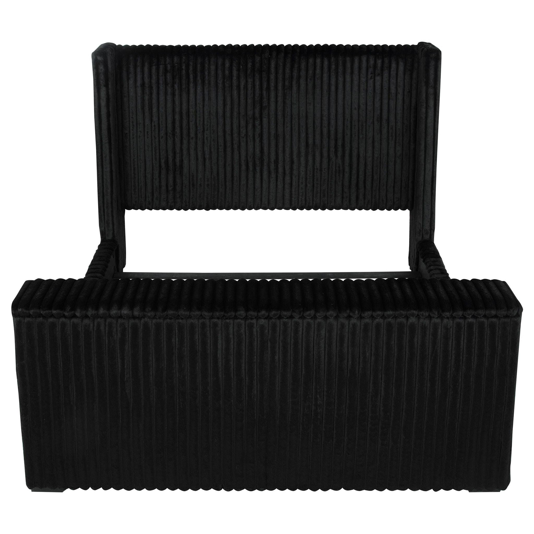 Centergrove Upholstered California King Wingback TV Bed Black