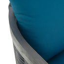 Outdoor Acacia Wood Club Chairs With Cushions