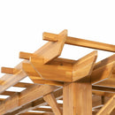 Brady - 10 X 10 Ft. Square Pergola - Teak