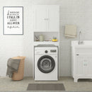 Over The Toilet Storage Cabinet, Bathroom Space Saver With Adjustable Shelf - White