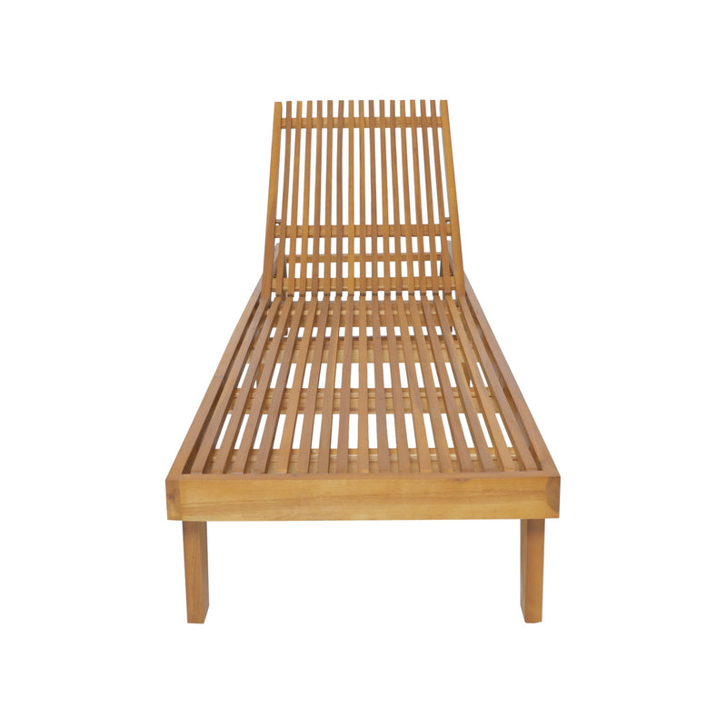 Nadine - Stylish Chaise Lounge Chair - Teak