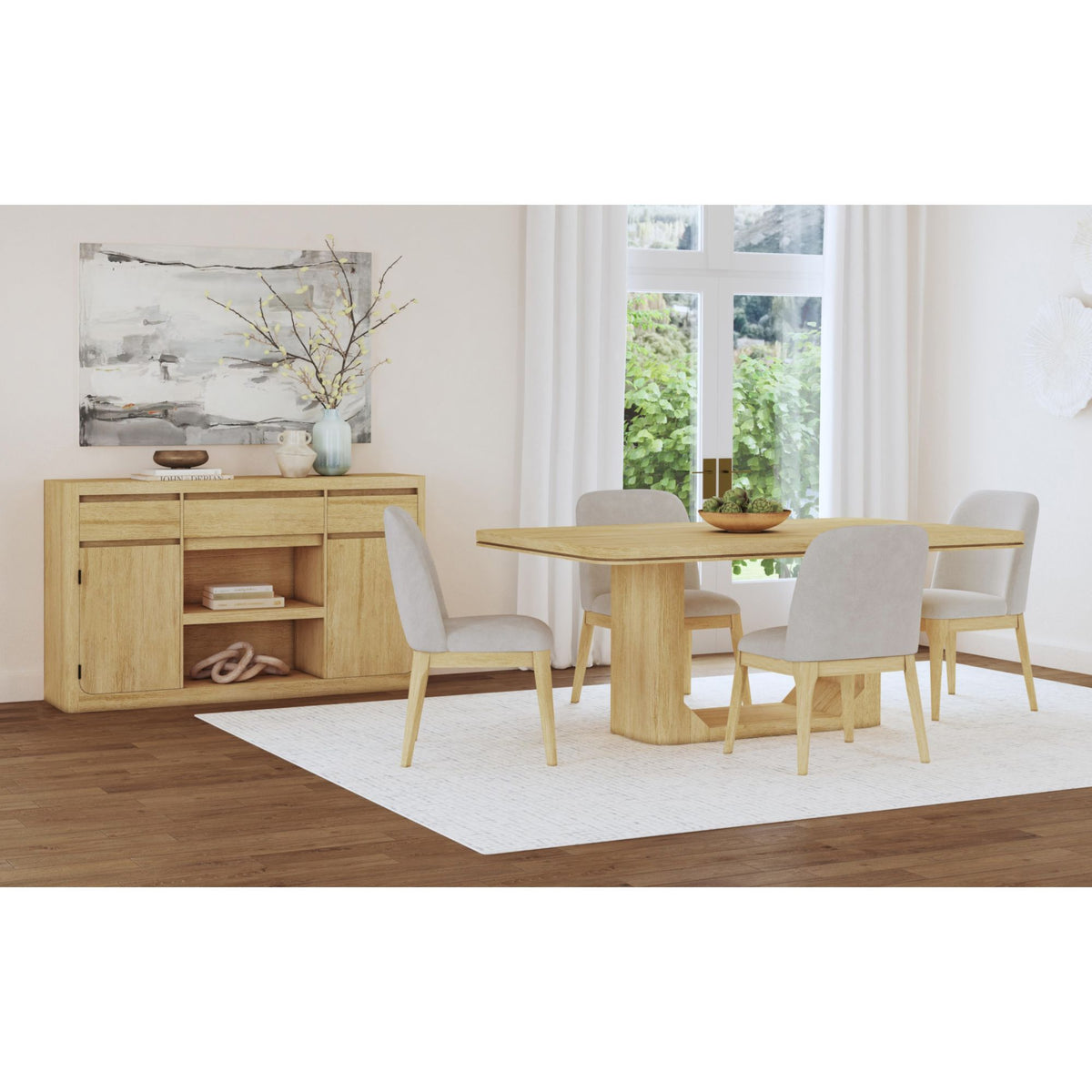 Rosalie Standard Height Dining Set in Black by Elements International, view 6