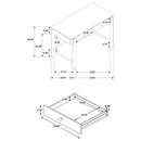 Arini - 2 Piece Makeup Vanity Table And Mirror Set