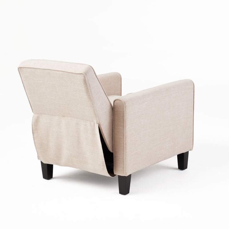 Linen Push Back Chair For Elegant Home