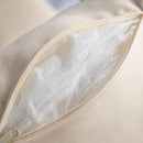 Outdoor Lounge Chair With Woven Backrest, Solid Wood Frame, Comfortable Cushions