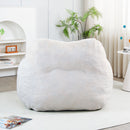 Beanbag Sofa Chair With Armrests Stuffed High Density Foam
