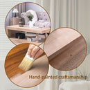 Rustic Solid Wood Coffee Table With Open Shelf, Modern Farmhouse Design - Light Natural / Natural