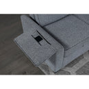 Rebecca - Sofa With Pull Out Bed, Storage Chaise, USB And Cup Holders - Dark Gray