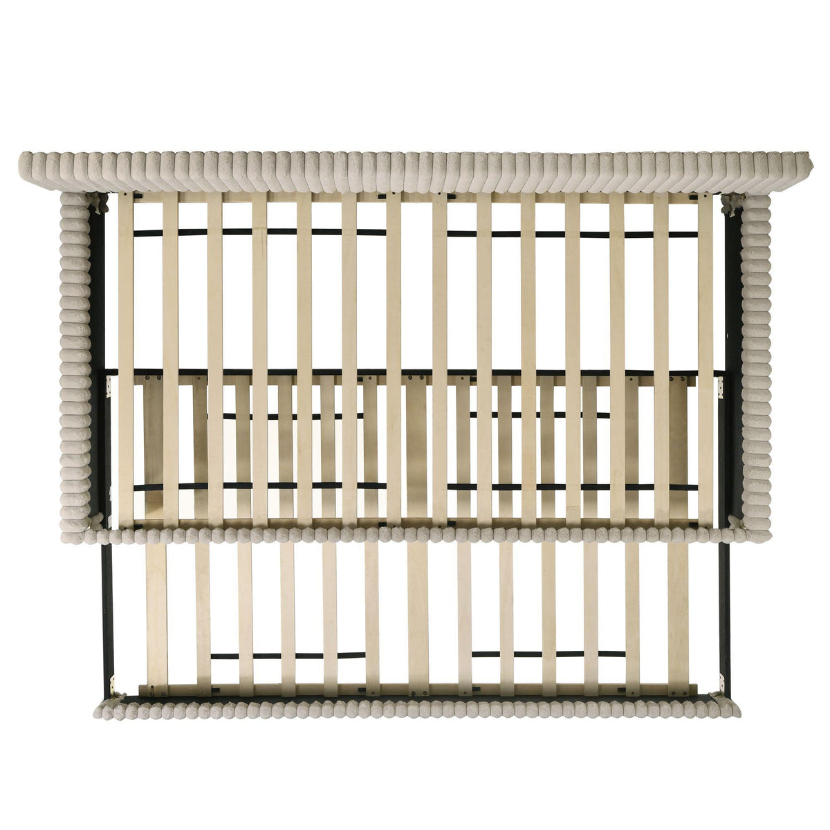 Arden Twin Daybed With Trundle in Corduroy Beige by Elements International, view 3