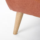 Modern Loveseat Sofa With Button Tufted Backrest