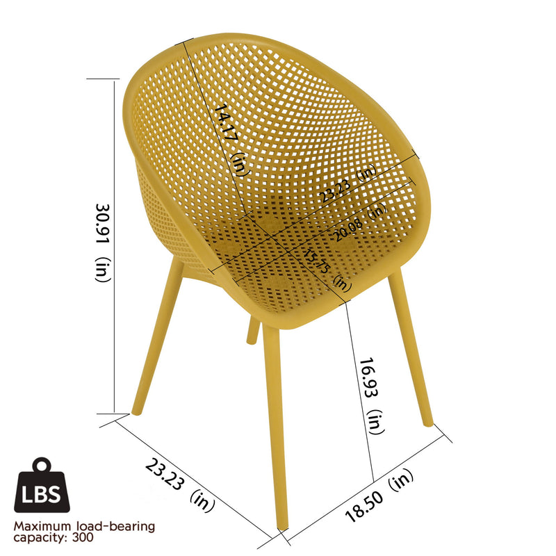 Modern Lounge Chair Set With Round Table
