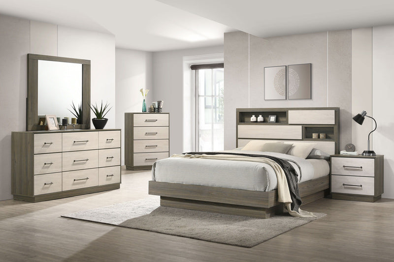 Fenwick - 9-Drawer Dresser - Gray Oak