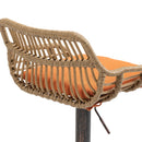 Modern Swivel Bar Stools Adjustable Counter Chairs With Footrest (Set of 2)