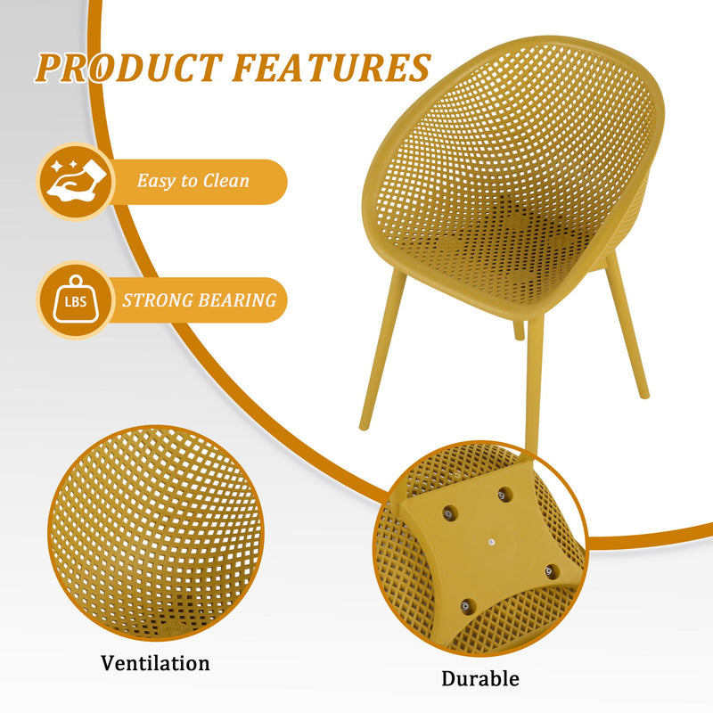 Modern Lounge Chair Set With Round Table