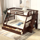 Bunk Bed With Drawers, Ladder And Storage Staircase
